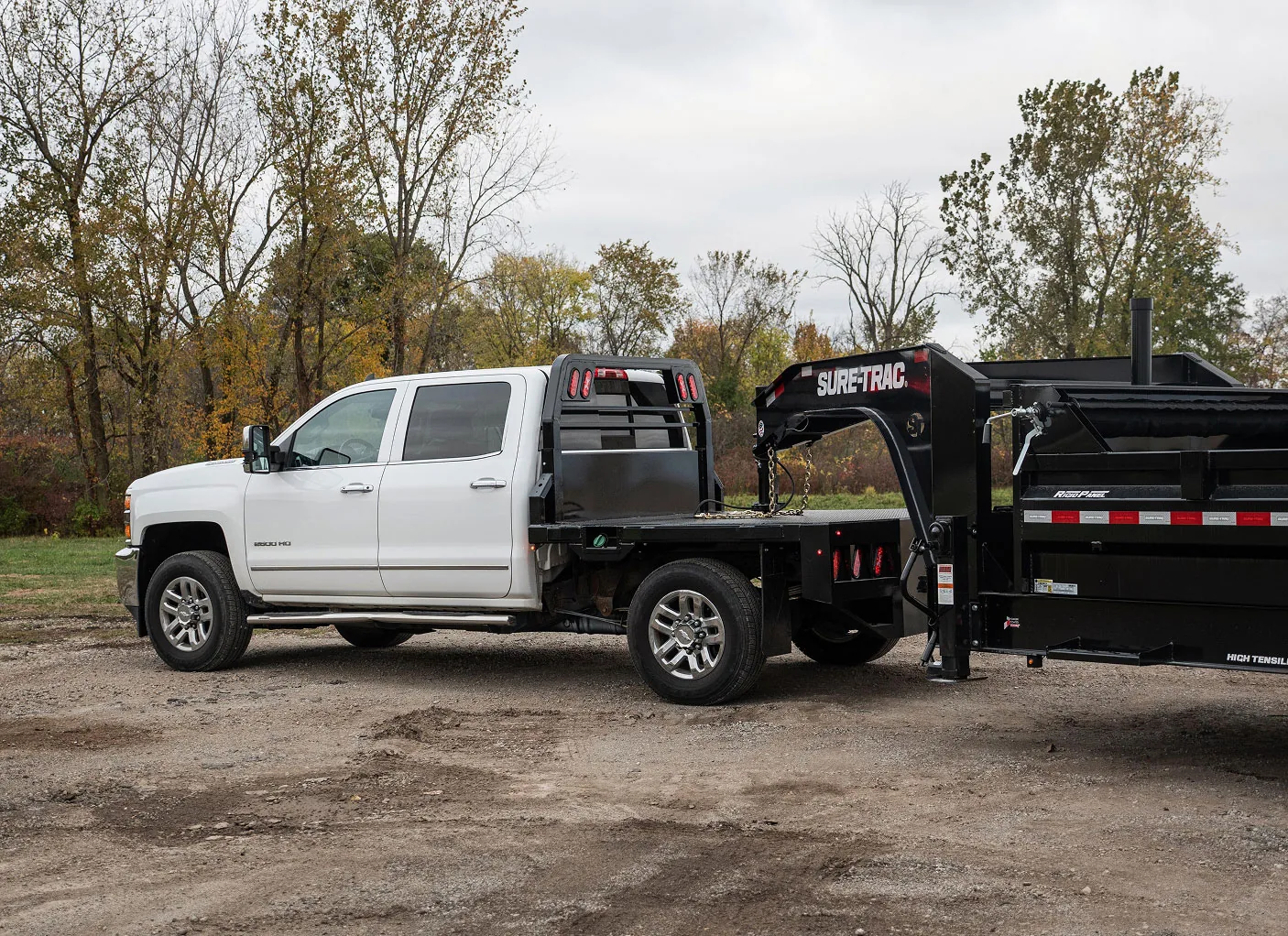 Sure-Trac steel truck bed with work truck features